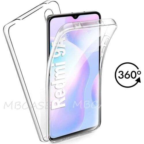 Redmi 9AT 9C NFC Note 9S 9 Pro Double Silicone Case For Xiaomi Mi 9T Mi 8 Mi 9 SE Mi A2 A3 Mi Note10 Lite 5G Full Body 360 Cover