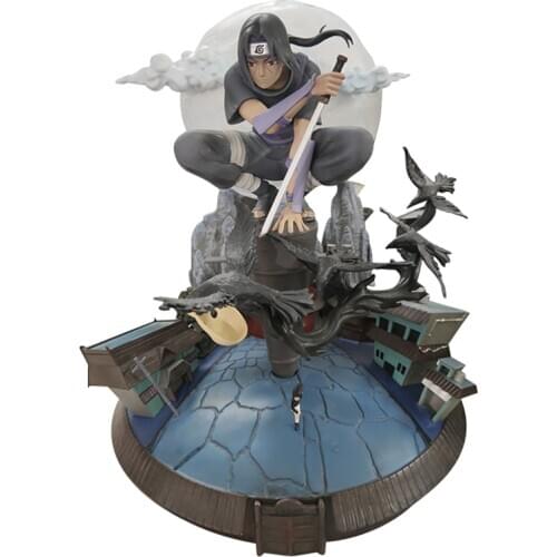 NARUTOS Shippuden GK Anbu Uchiha Itachi Action Figure Anime Model 38cm Resin Exquisite Quality Statue Collectible Toy Figma