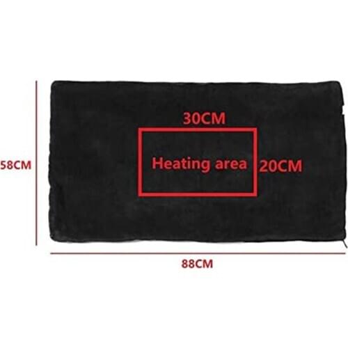 Flannel USB Electric Blanket Heated Scarf Throw 39x28 Inches Auto Shut Off