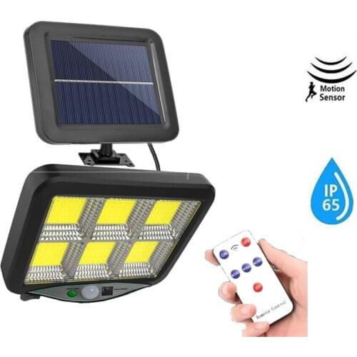 Seperable 120 LED Solar Light Powered Sunlight Outdoor Solar Lamp Waterproof PIR Motion Sensor Street Garden Décor security lamp
