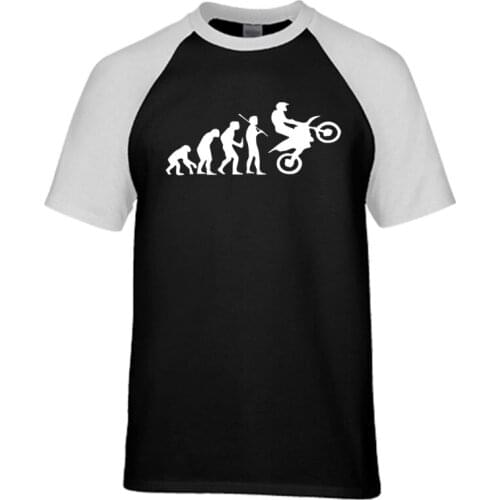 Motocross Racing Evolution Funny Graphic t shirt 2020 new summer 100% cotton high quality raglan men t-shirt casual top tees