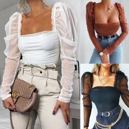 Hirigin Women's Transparent Shirts China