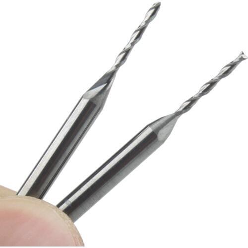 10Pcs 3.175x1.2x10mm Two Flutes End Mill Bits,Cutting Tools,Carbide Tools, Woodworking Tools,CNC Router Bits