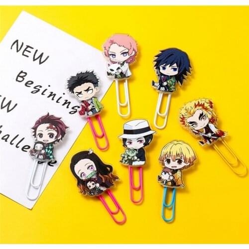 1 Pc Hot Icon Bookmarks Anime Book Mark Paper Clips Stationery For Teacher Students School Office Supply Page Holder Kids Gift