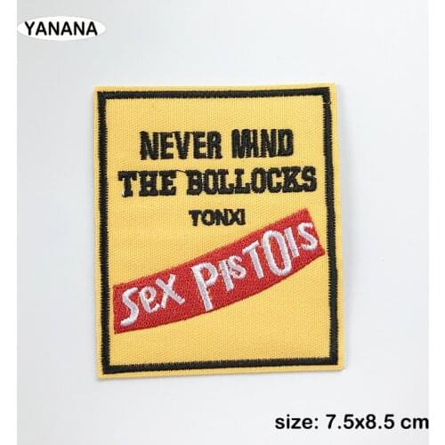 Rock Patches for Clothing DIY Stripes Written Words Sticker Clothes Stickers Apparel Garment Accessorie