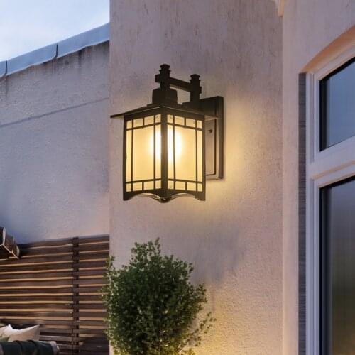 Outdoor wall lamp simple creative villa balcony corridor lamp waterproof European-style exterior wall courtyard lamp