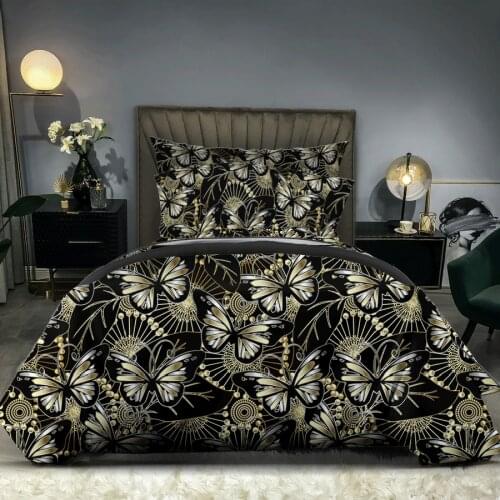 Luxury Bedding Set Queen King size Bed Cover 2/3pcs butterfly Duvet Cover set bedroom sets 200x200 240x220 Quilt