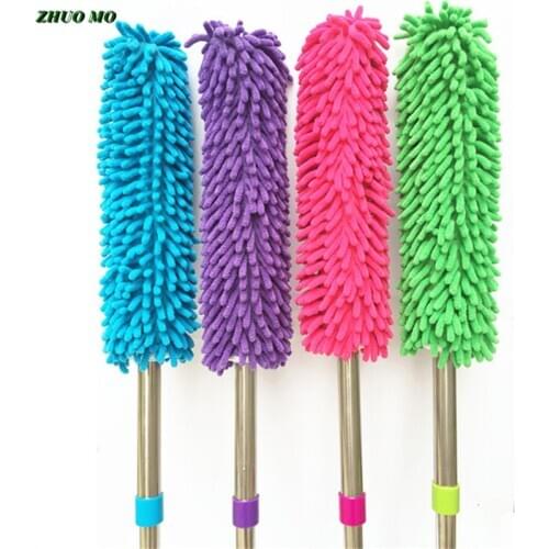 Chenille Retractable Duster microfiber Metal handle dust cleaner window cleaner for home car household items Cleaning Tool
