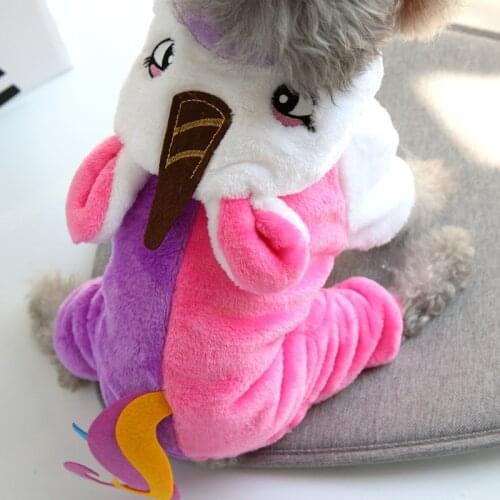 Funny Cute Dog Costume Halloween Flannel Soft Autumn Winter Pet Clothes For Small Medium Tracksuit Overalls For Pitbull Toy