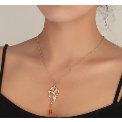 Bine Flower Hummingbird Rhinestone Dangle Necklaces Bird Pendant Flower Branch Choker Elegant Jewelry Gift for Mother Girlfriend