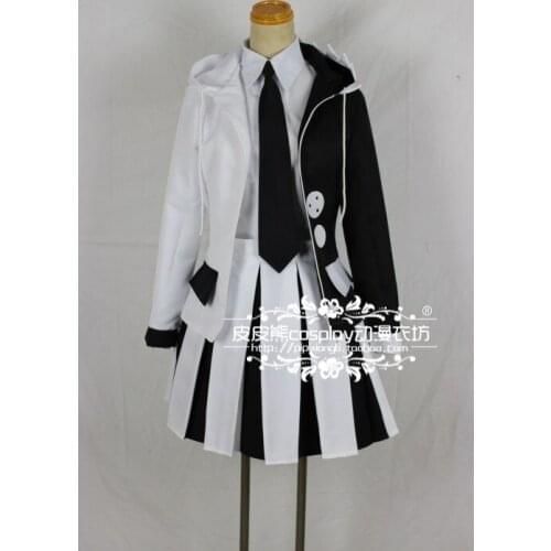 Super Dangan Ronpa 2 Danganronpa Monokuma Cosplay Costume Full Set Dress With top+shorts+skirt Custom Made
