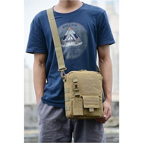 Military Tactical Backpack Camouflage Tablet Shoulder Bag Shoulder Messenger Bag Outdoor Hunting Camping Daypack Hard Pack