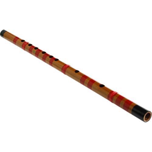 Traditional Long Bamboo Flute Clarinet Student Musical Instrument 7 Hole 42.5cm
