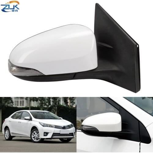 ZUK Car Door Exterior Rearview Side Mirror Assembly For TOYOTA COROLLA Altis 2014-2018 9-PINS With Electric Folding Heating