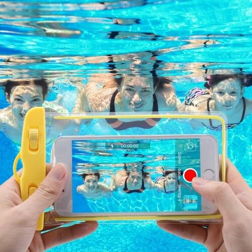 Universal Waterproof Case For iPhone Samsung Mobile Phone Underwater Luminous Case For Huawei Xiaomi Summer Back Cover Fundas