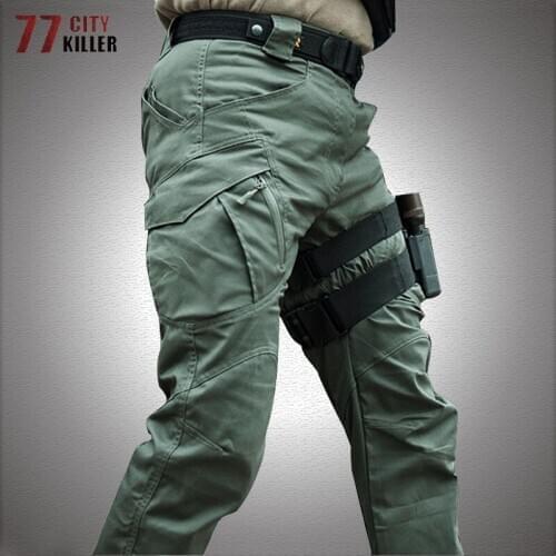 Military Tactical Pants Men Multi-Pockets SWAT Combat Army Trousers Male Waterproof Wear Resistant Casual Cargo Pants Jogger 5XL
