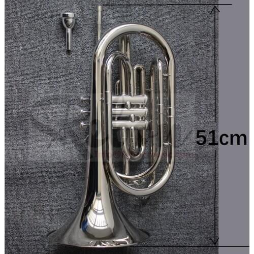 Weifang Rebon Nickel Silver Bb key Marching Trombone with nice sound