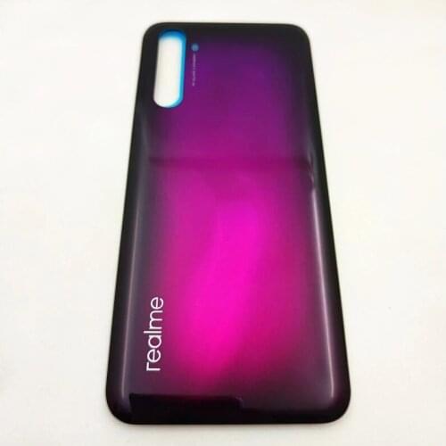 Battery Back Cover For OPPO Realme 6 Pro Battery Cover Rear Housing Door Glass Case Replacement Parts + Adhesive Sticker