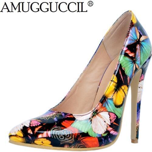 2021 New Arrival Plus Big Size 34-47 Multi-color Fashion Sexy High Heel Spring Autumn Girl Female Lady Shoes Women Pumps D1139