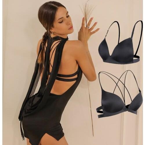 Latin dance clothing practice clothes female tops female adult dance special underwear beauty back