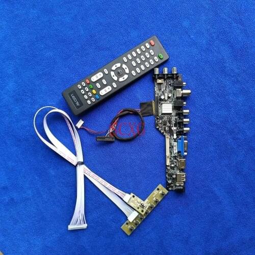 LCD/LED Kit Digital signal 1366*768 Fit N134B6-L01/L02/L03/L04 HDMI-compatible USB AV VGA DVB 40Pin LVDS Monitor controller card