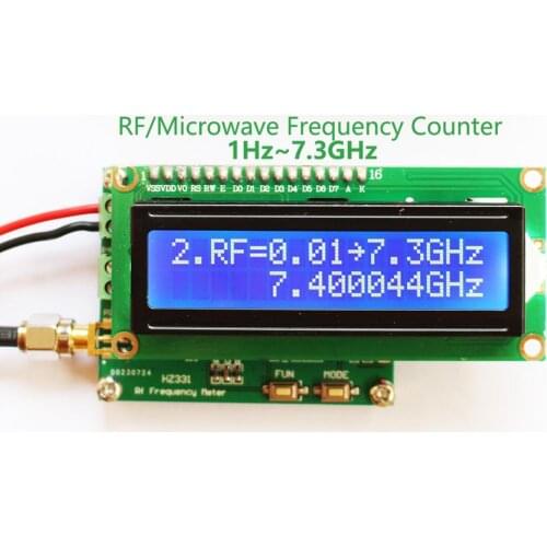 1pcs HF RF frequency meter 2.4G 3G 5.8G 6G 7g 1Hz ~ 7.3ghz