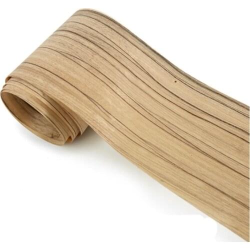 2pcs L:2.5Meters Width:160mm Thickness:0.2mm Natural Ebony Straight Grain Wood Veneer Fingerboard Veneer Sheets Decorative