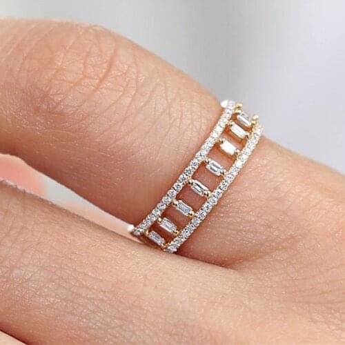 2021 Exquisite Hollow Ferris Wheel Waterwheel Rings for Women Charm Gift Fashion Trend Party Creative Design Feminine Jewelry