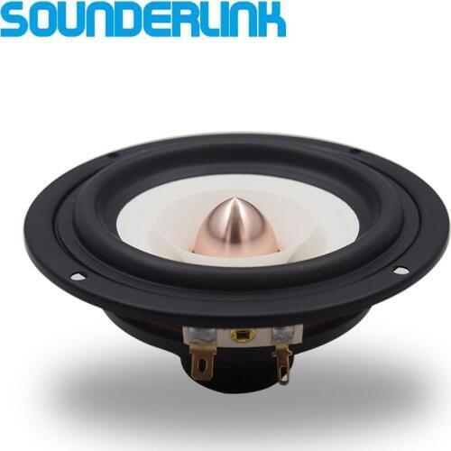1PC Sounderlink Audio Labs Top end 4 inch Full Range monitor Speaker tweeter woofer Aluminum Bullet 2 Layer HiFi Diy