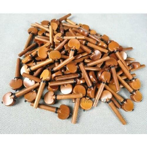 Free Shipping 20 pieces 5 sets 4/4 violin jujube wood pegs Rosewood Pegs Ebony Pegs wholesale violin fittings parts accesorries