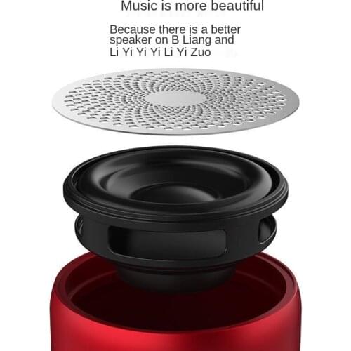 Mini Wireless Speaker Bluetooth Column Metal Bass Box IP67 Waterproof Loudspeaker Portable Speakers with Travel Case A106Pro