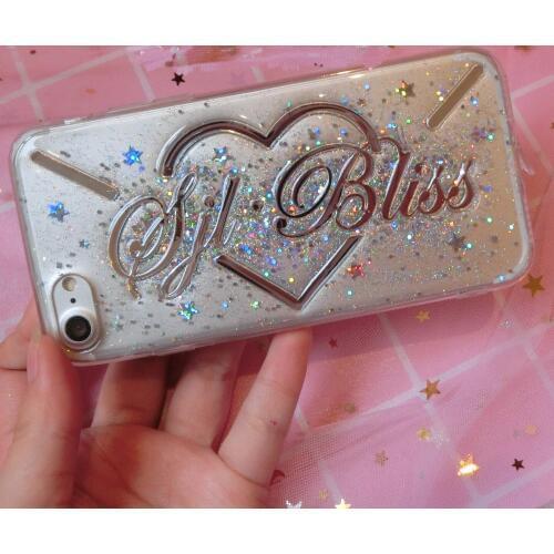 Unique Gift Custom Name heart glitter phone CASE cover For iphone 6 6s 7 8 11 pro max xsmax