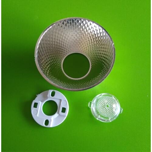 Diameter 50 70MM Plastic COB led condenser reflector cup bowl with bracket holder for citizen lamp beads 1414