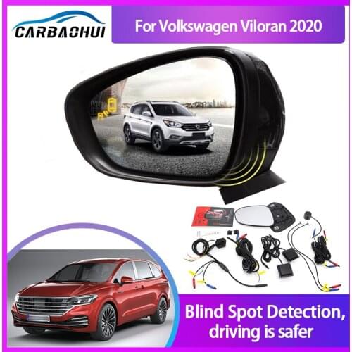 For Volkswagen Viloran 2020 BSM BSD Blind Spot Monitoring System 24GHZ Millimeter Waves Radar Sensor Mirror LED Light Warning