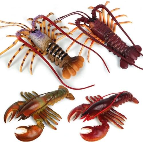 Simulation Boston Lobster Australian Lobster Figure Classic Sea Life Ocean Animal Model Toy Collector Decor Kid Gift Figures