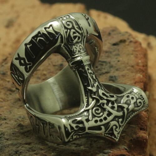 316L Stainless Steel Classic Thor Cool Ring or Party Ring Gift For Friend Free Shipping