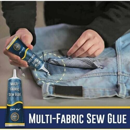 Multi-fabric PVC Sewing Glue New Needle Thread Repair Glue White Safety Seam Multifunctional Fast Bonding Household Hardware