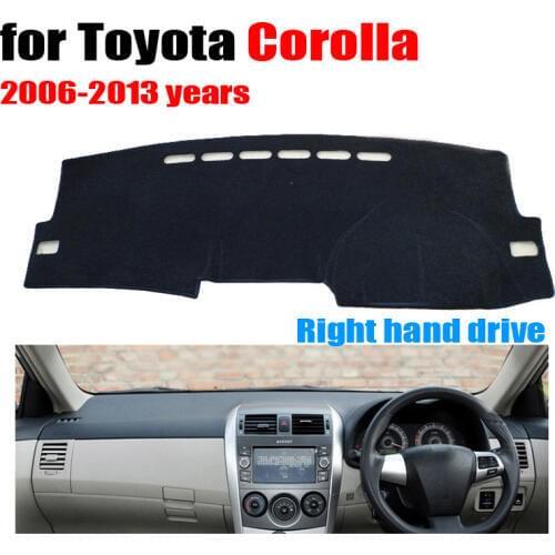 Car dashboard cover mat for TOYOTA COROLLA 2006-2013 years Right hand drive dashmat pad dash mat covers dashboard accessories
