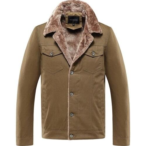 Autumn Winter Jacket Men Military Casual Slim Fit Velvet Coat Men Thick Warm Windbreaker Motorcycle Jacket Outerwear Men Clothes