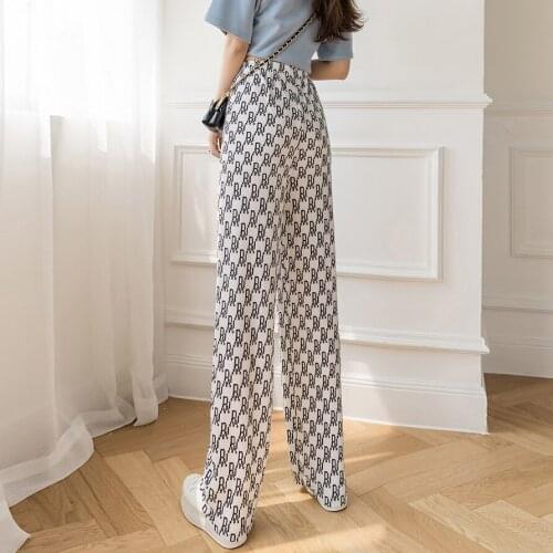 Summer Chic Sexy Women Y2K High Tie Dye Waisted Skinny White Pants Capris Baggy Casual Loose Trousers Sweatpants Female 2021