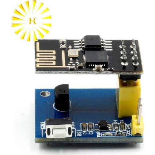ESP8266 ESP-01 ESP01 DS18B20 Temperature Humidity Sensor Module Esp8266 Wifi Wireless NodeMCU Adapter Board For Arduino IOT