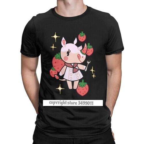 Mens Merengue Of Animal Crossing Tshirt Pure Cotton Tops Vintage Round Neck Tee Shirt Tee Shirt