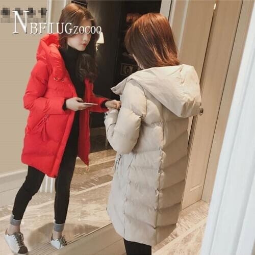 2020 New Winter Harajuku Padded Women Parkas Red Black Beige Color Bread Female Coat