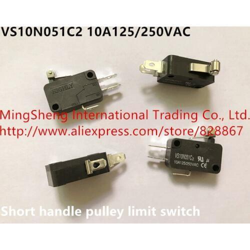 Original new 100% VS10N051C2 10A 125/250VAC short handle pulley limit switch