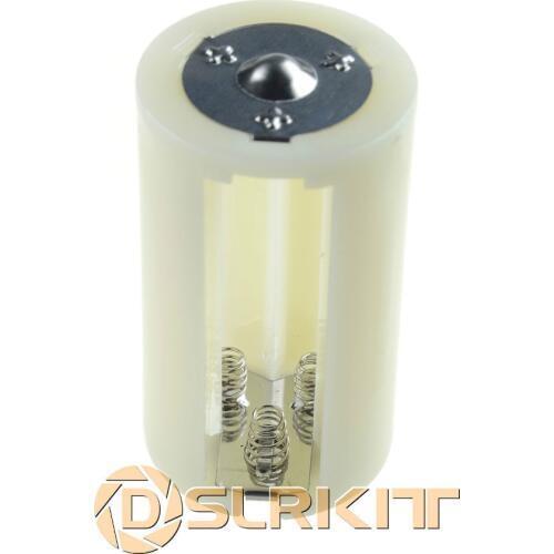 DSLRKIT 3AA to D Parallel Adapter Battery Holder Case Box Convertor 3 AA/LR6 to 1 D Size