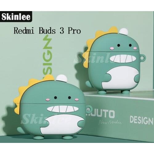 For Redmi Airdots 3 Pro Case Dinosaur 3D Design Full Cover Headphone For Xiaomi Redmi Buds 3 Pro Shockproof Protector Cover