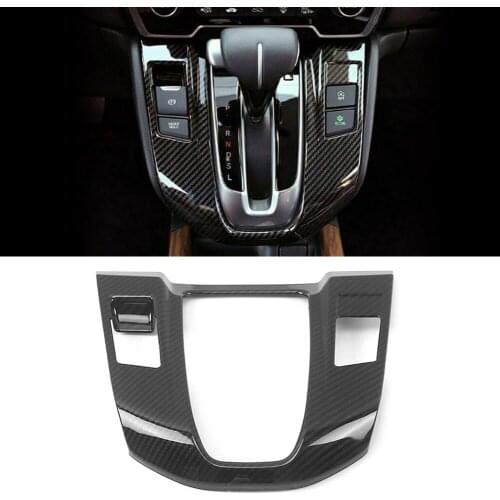Car Interior Gear Shift Frame Cover Trim Carbon Fiber ABS For Honda CRV CR-V 2017 2018 2019 2020