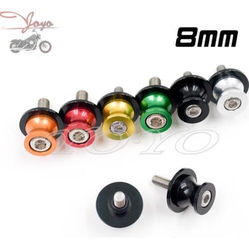 Motorcycle 8mm Swingarm Sliders Spools Stand Screws For F800R S1000R CBR1000 CBR600 CBR900 929 954 Z800 GSXR1300 600 750 1000
