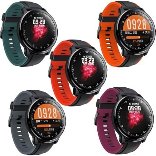 SN80 Smart Watch Sports Bracelet 1.3 Inch Color Screen IP68 Level Waterproof Heart Rate Blood Pressure Testing Smart Wristband