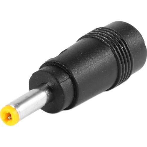 Yellow Tip 4.0x1.7 mm Male Plug to 5.5x2.1mm Female Jack DC Power Connector Black Dropshipping